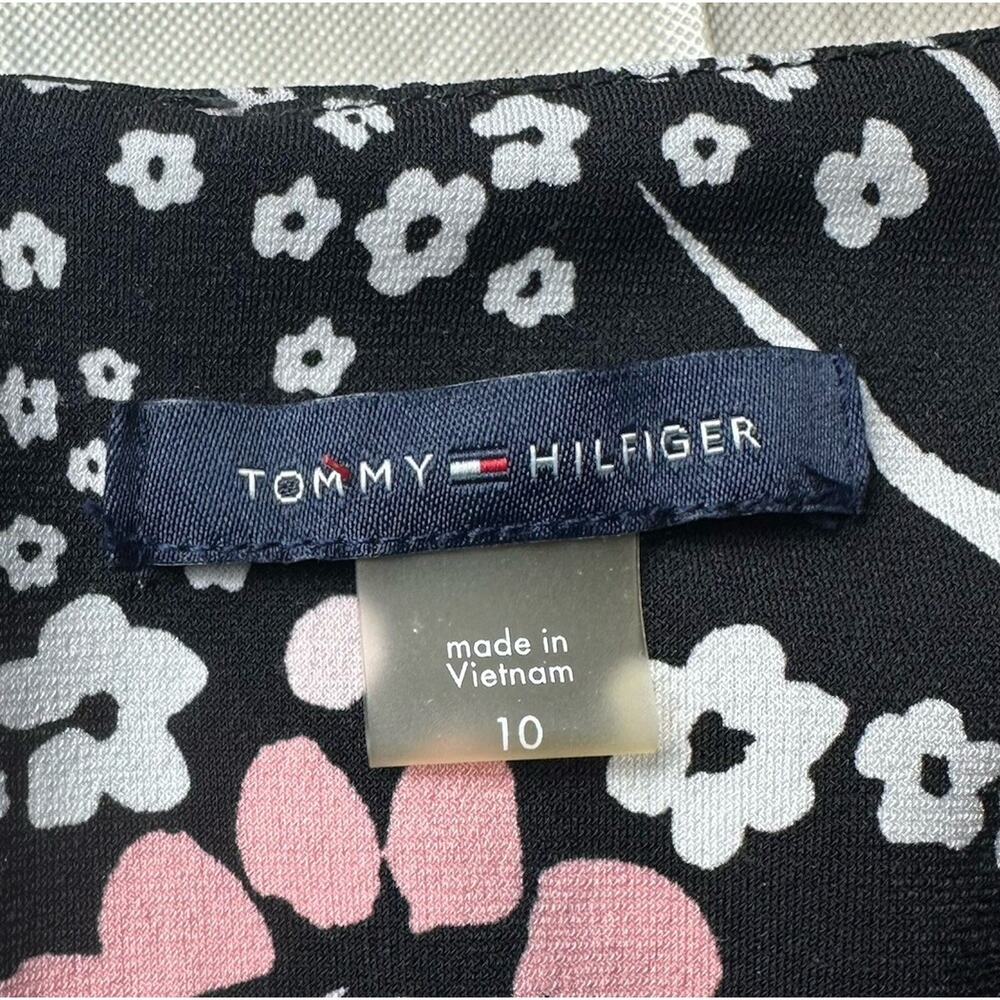 Tommy Hilfiger Shift Dress Women 10 Retro 3/4 Bell sleeves Lightweight Perfector - Picture 7 of 12